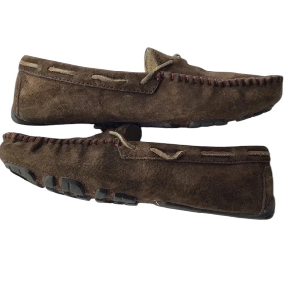 Ugg Dakota espresso slippers drivers dark brown suede shearling Size 6 - Picture 2 of 10